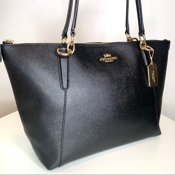 Coach Ava Black Leather Tote - Picture 4 of 10